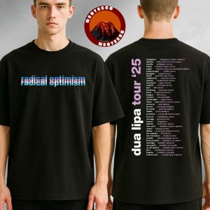 Dua Lipa Radical Optimism Dated Tour 2025 Two Sides Unisex T-Shirt