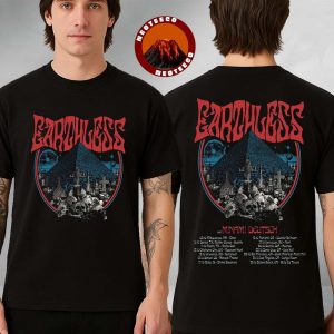 Earthless Tour Poster In October 2025 With Skull Pyramid Artwork And Red Psychedelic Font Two Sides Unisex T-Shirt