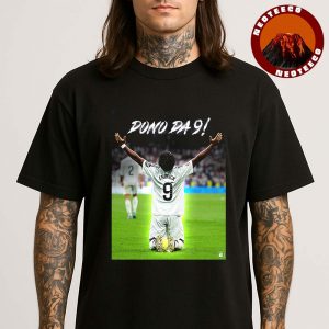 Endrick Football Poster On Santiago Bernabeu Stadium In Madrid On August 8 2025 Golden Boots Celebration Unisex T-Shirt