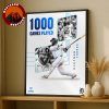 Gleyber Torres Detroit Tigers 1000 Career Games MLB Baseball 2025 Poster Milestone Artwork Home Decor Poster Canvas