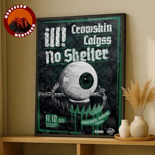ILL Concert Poster At Gängeviertel Hamburg In Hamburg On October 11 2025 Dark Eye Artwork Home Decor Poster Canvas