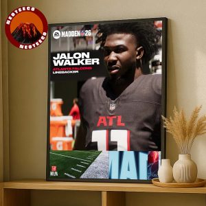 Jalon Walker Atlanta Falcons Rookie Debut Madden NFL 26 American Football 2026 Home Decor Poster Canvas