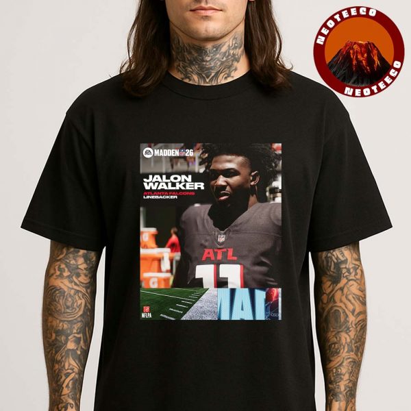 Jalon Walker Atlanta Falcons Rookie Debut Madden NFL 26 American Football 2026 Unisex T-Shirt