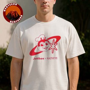 Jollibee x Katseye White Merch With Red Galaxy Logo Unisex T-Shirt