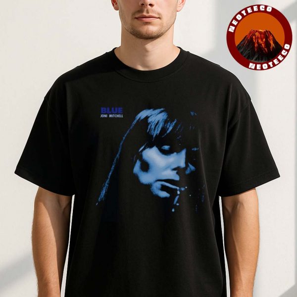 Joni Mitchell Blue Album Cover Sweatshirt Black Vintage Music Pullover Unisex T-Shirt
