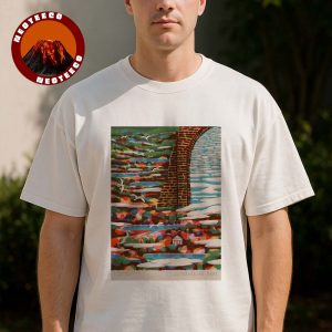 Khruangbin Gig Poster At Gunnersbury Park In London UK On August 15 2025 Psychedelic Bridge Artwork Unisex T-Shirt