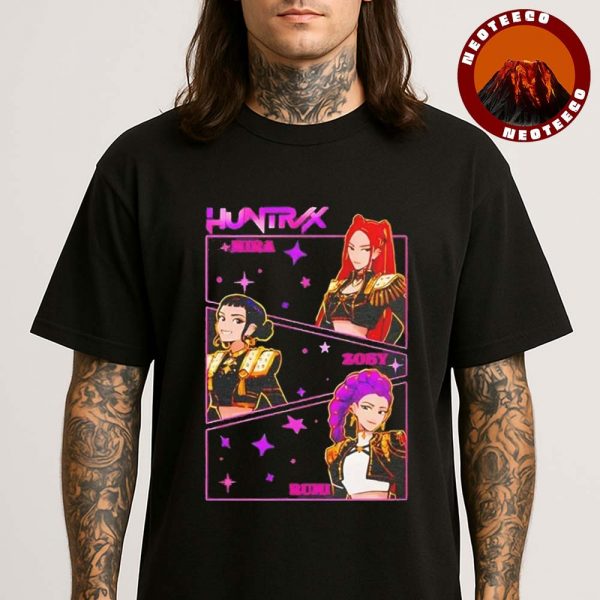 Kpop Demon Hunters Huntrax Trio Members Illustration Unisex T-Shirt