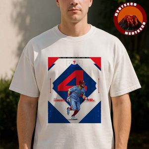 Kyle Schwarber Philadelphia Phillies Four Homer Game MLB Baseball 2025 Poster Historic Achievement Artwork Unisex T-Shirt