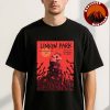 Linkin Park Concert Poster From Zero World Tour At Moda Center In Portland Oregon On September 19 2025 Glitch Typography Artwork Unisex T-Shirt