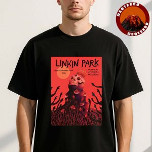 Linkin Park Concert Poster From Zero World Tour At PHX Arena In Phoenix Arizona On September 6 2025 Skull Mountain Artwork Unisex T-Shirt