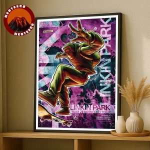 Linkin Park Concert Poster From Zero World Tour At T Mobile Center In Kansas City Missouri On August 31 2025 Skater Artwork Home Decor Poster Canvas