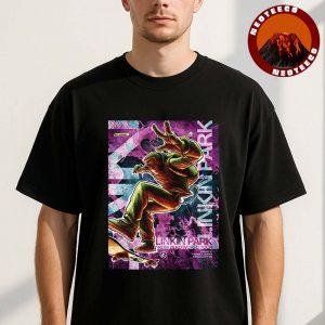 Linkin Park Concert Poster From Zero World Tour At T Mobile Center In Kansas City Missouri On August 31 2025 Skater Artwork Unisex T-Shirt