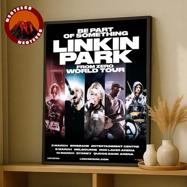 Linkin Park Concert Print At Qudos Bank Arena In Sydney Australia On March 14 2026 From Zero World Tour Artwork Home Decor Poster Canvas