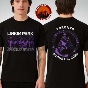 Linkin Park Merch For Toronto Canada Exclusive Merch Tee At Scotiabank Arena On August 8 2025 From Zero World Tour 2025 Two Sided T-Shirt