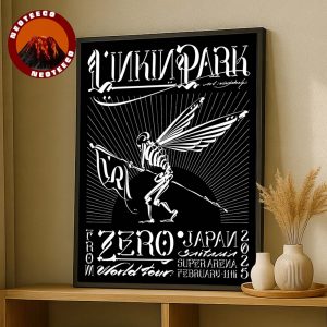 Linkin Park Musi Concert Poster In Japan At Saitama Super Arena On February 11 2025 From Zero World Tour Home Decor Poster Canvas