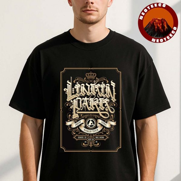 Linkin Park Music Show Poster At Ball Arena In Denver CO On September 3 2025 From Zero World Tour Unisex T-Shirt