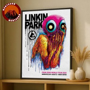 Linkin Park Poster At Target Center In Minneapolis MN On August 27 2025 From Zero World Tour 2025 Home Decor Poster Canvas
