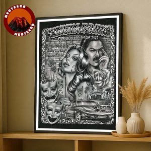 Linkin Park Tour Poster From Zero World Tour At Golden 1 Center In Sacramento California On September 17 2025 Chicano Artwork Home Decor Poster Canvas