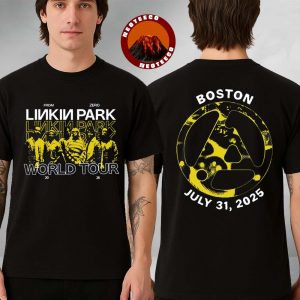 Linkin Park Tour Shirt At Boston On July 31 2025 From Zero World Tour Graphic Band Two Sides Unisex T-Shirt