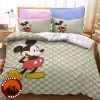 Mickey Quilt Duvet Cover Doona Set Pillowcase Single Double Queen King Size Bed