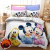 Minnie Bedding Set Disney Mickey Cartoon Couple Theme for Double Queen King Beds