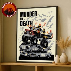Murder By Death The End Of The Line From Farewell Tour 2025 At The Depot In Salt Lake City Utah On August 12 2025 Home Decor Poster Canvas