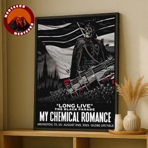 My Chemical Romance Concert Print At Globe Life Field In Arlington TX On August 2 2025 The Black Parade Revival Art Home Decor Poster Canvas