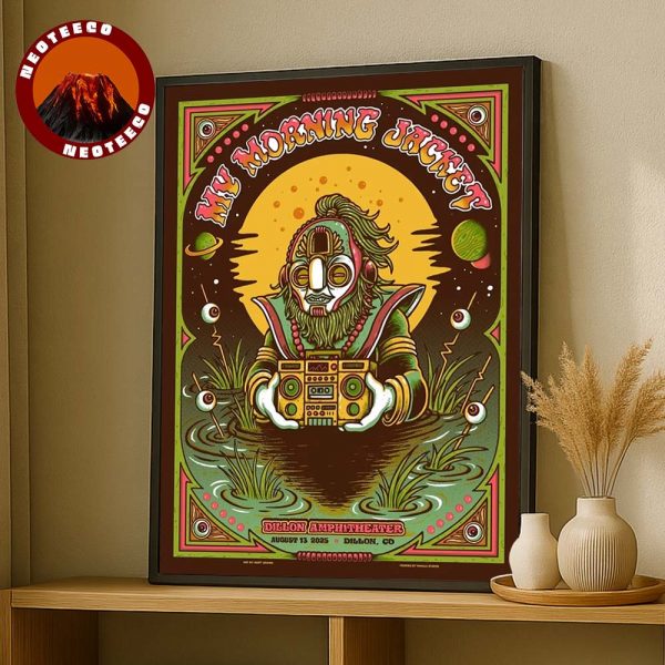 My Morning Jacket Art Print At Dillon Amphitheater In Dillon On August 13 2025 Cosmic Boombox Artwork Home Decor Poster Canvas