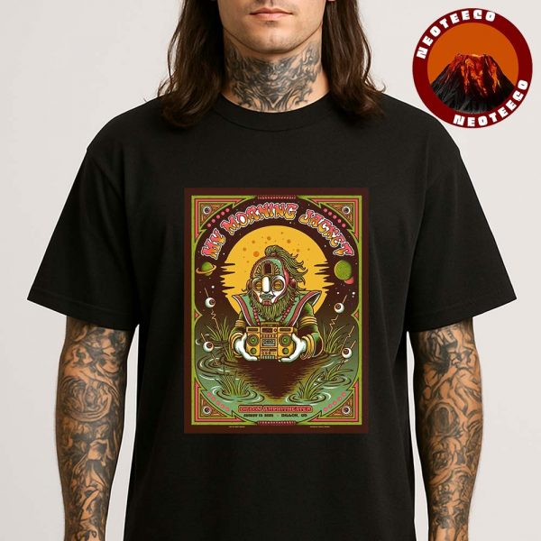My Morning Jacket Art Print At Dillon Amphitheater In Dillon On August 13 2025 Cosmic Boombox Artwork Unisex T-Shirt