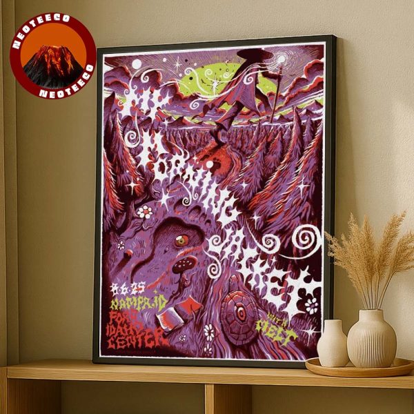 My Morning Jacket Concert Poster At Ford Idaho Center In Nampa ID On August 6 2025 Psychedelic Forest Artwork Home Decor Poster Canvas