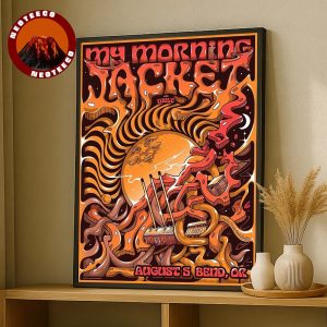 My Morning Jacket Poster With Melt At Bend Oregon On August 5 2025 Psychedelic Theme Home Decor Poster Canvas