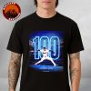 Nathan Eovaldi Texas Rangers Milestone Poster At Globe Life Field In Texas 2025 100 Career Wins Major League Baseball Unisex T-Shirt