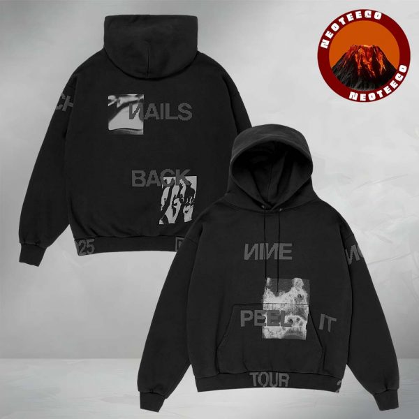 Nine Inch Nails Hoodie Peel It Back Tour 2025 Tonal Design All Over Print Hoodie