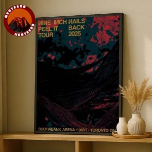 Nine Inch Nails Tour Poster Peel It Back Tour At Scotiabank Arena In Toronto Ontario On August 23 2025 Abstract Dark Artwork Home Decor Poster Canvas