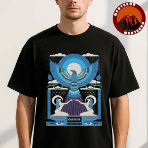 Oasis Concert Poster At Roseland Ballroom In New York City On November 10 1995 Geometric Egyptian Artwork Unisex T-Shirt