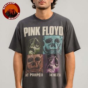 Pink Floyd T-Shirt At Pompeii Italy 1972 Memento Mori Skull Art Vintage Rock Unisex T-Shirt