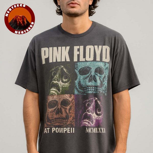 Pink Floyd T-Shirt At Pompeii Italy 1972 Memento Mori Skull Art Vintage Rock Unisex T-Shirt