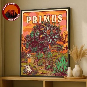 Primus Concert Print At Phoenix AZ On August 1 2025 Desert Succulent Artwork Concept Home Decor Poster Canvas