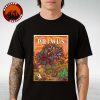 Queens Of The Stone Age Concert Poster At Arena Riga In Riga LV On August 1 2025 Surreal Tongue Orchid Artwork Unisex T-Shirt