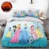 Princess Bedding Set Disney Pink Cartoon Duvet Cover for Girls Bedroom Decor