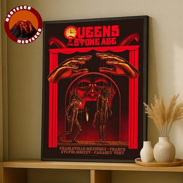 Queens Of The Stone Age Art Print At Cabaret Vert Festival In Charleville Mezieres France On August 23 2025 Live Performance Design Home Decor Poster Canvas