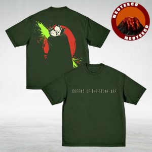 Queens Of The Stone Age Like Clockwork Tee Vampire Embrace Green Graphic Rock Two Sides Unisex T-Shirt