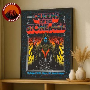 Queens Of The Stone Age Poster At Kunst Rasen In Bonn On August 13 2025 Dark Sorcerer Artwork Home Decor Poster Canvas