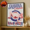 Queens Of The Stone Age Like Clockwork Poster With Neon Vampire Design And Flocked Pink Logo Background Home Decor Poster Canvas
