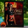 San Francisco 49ers Script Jersey Poster NFL Football Uniform Artwork 2025 Edition Home Decor Poster Canvas