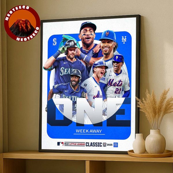 Seattle Mariners vs New York Mets MLB Little League Classic Baseball 2025 Game Home Decor Poster Canvas