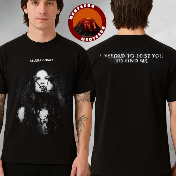 Selena Gomez Lose You to Love Me Long Sleeve in Black 5 Year Anniversary Collection Two Sides Unisex T-Shirt
