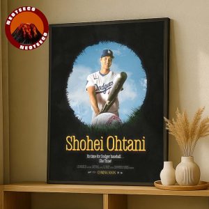Shohei Ohtani Los Angeles Dodgers 44th Home Run MLB Baseball 2025 Its Time For Dodger Baseball Sho Time Home Decor Poster Canvas