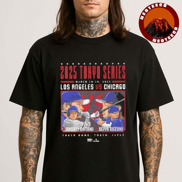 Shohei Ohtani Los Angeles Dodgers Vs Seiya Suzuki Chicago Cubs 2025 Tokyo Series Unisex T-Shirt