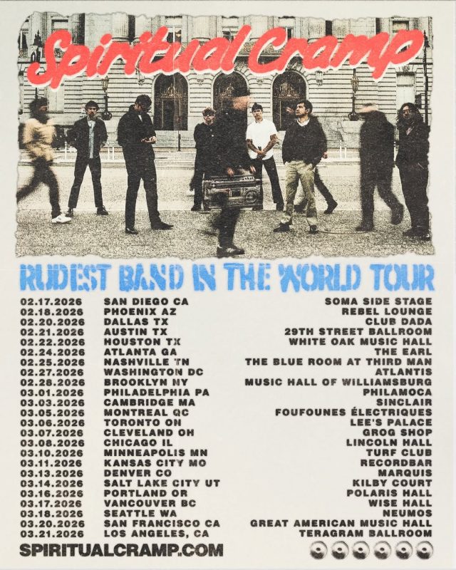 Spiritual Cramp Rudest Band In The World Tour North America 2026 Punk Rock Poster